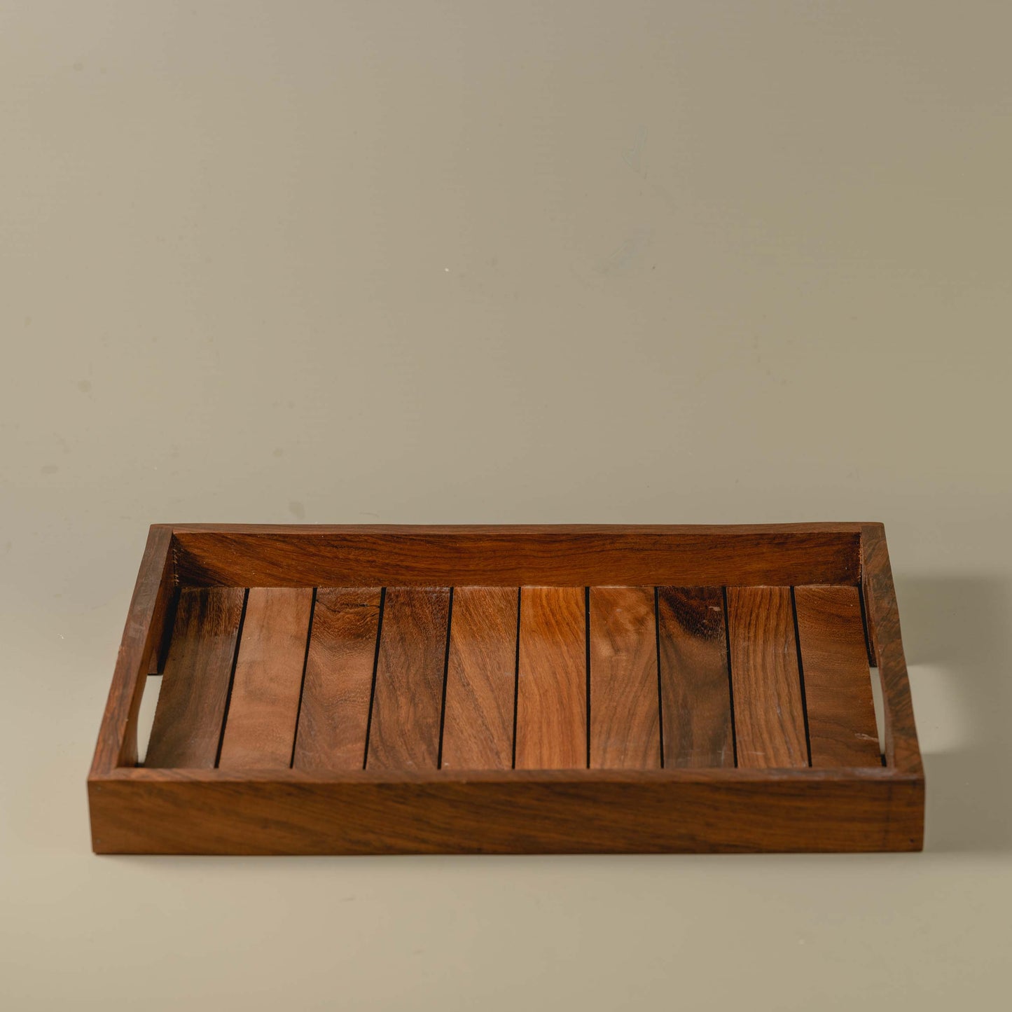 Dhaari - Striped wooden serving tray