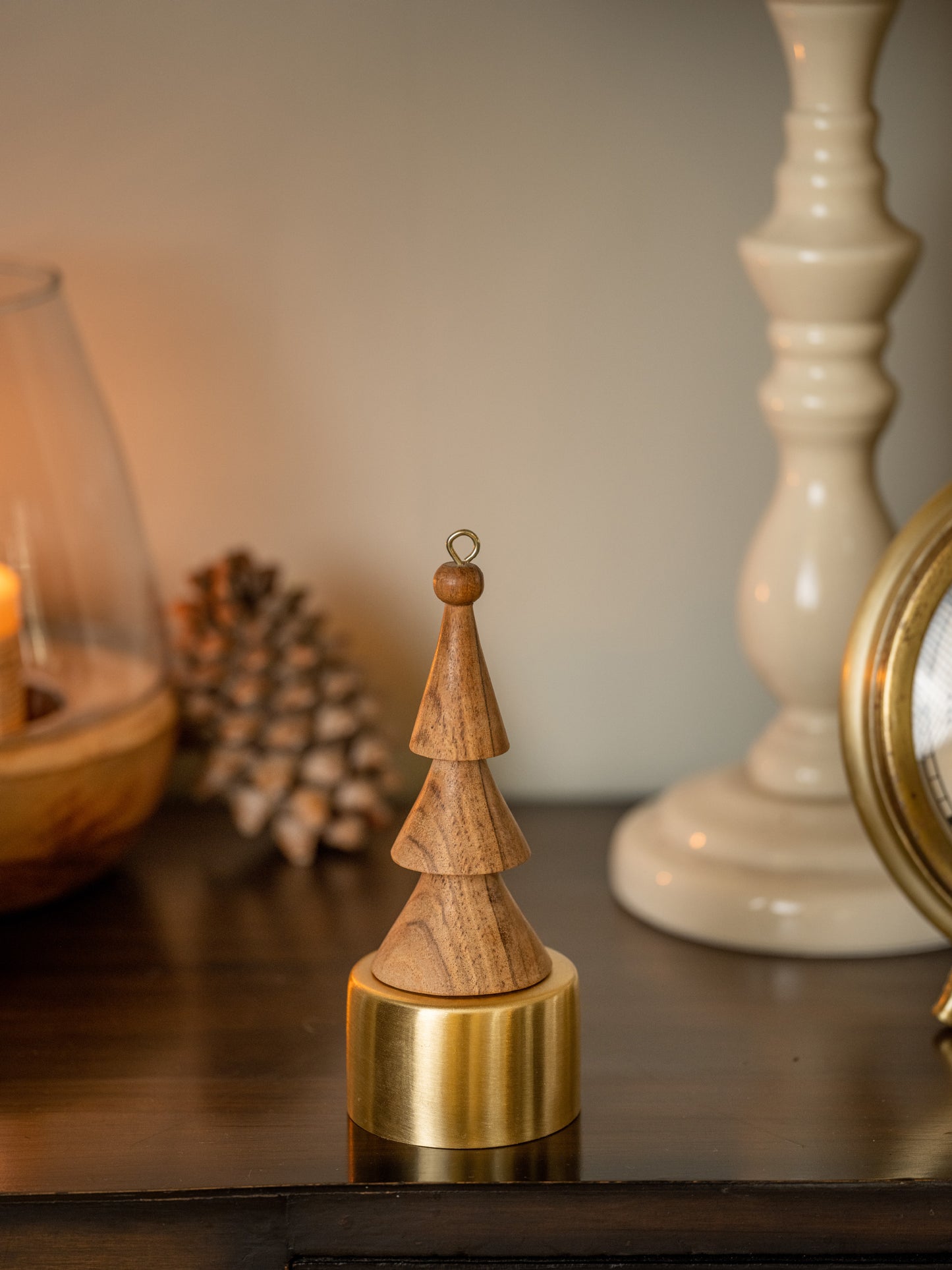 Wooden Tree Shaped Christmas Tree Hanging