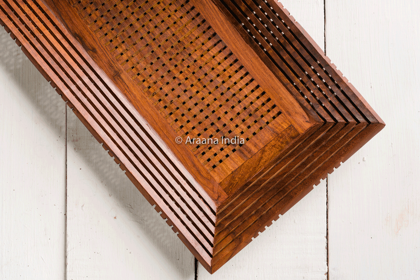 Jaali - Wooden mesh style serving tray