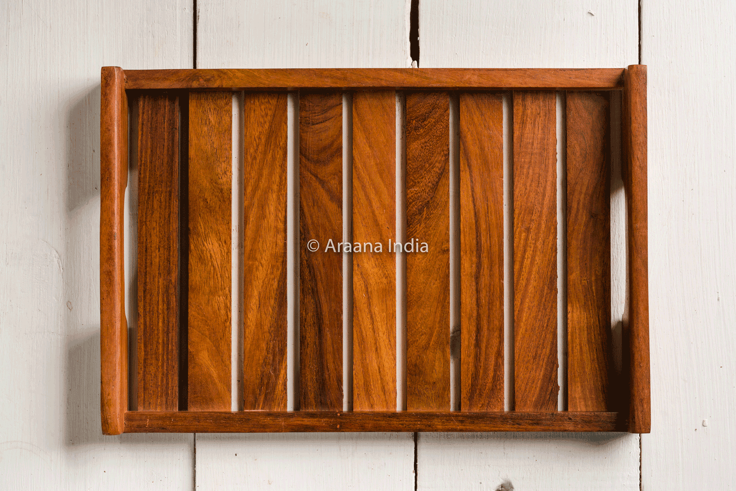 Dhaari - Striped wooden serving tray