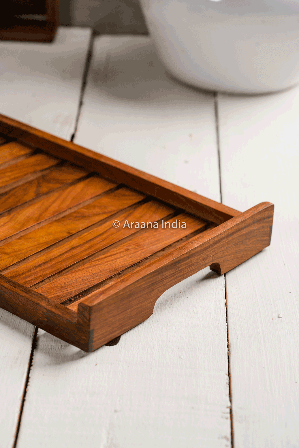 Dhaari - Striped wooden serving tray