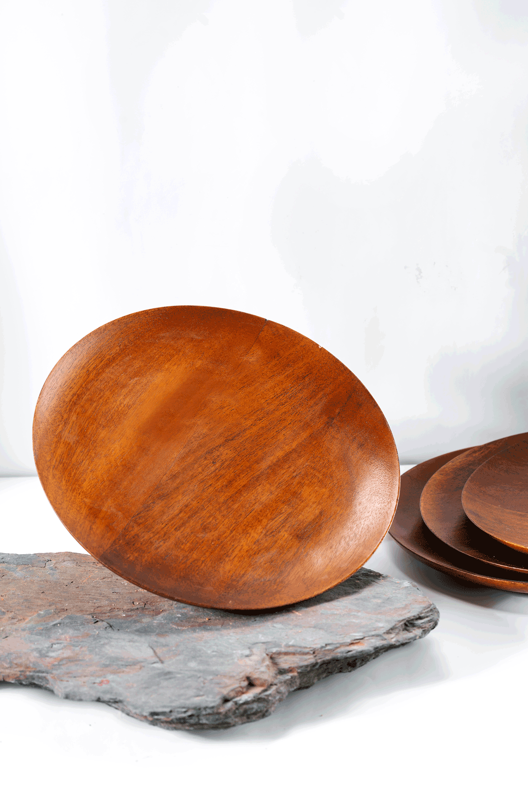 Chakr - Set of 4 wooden plates