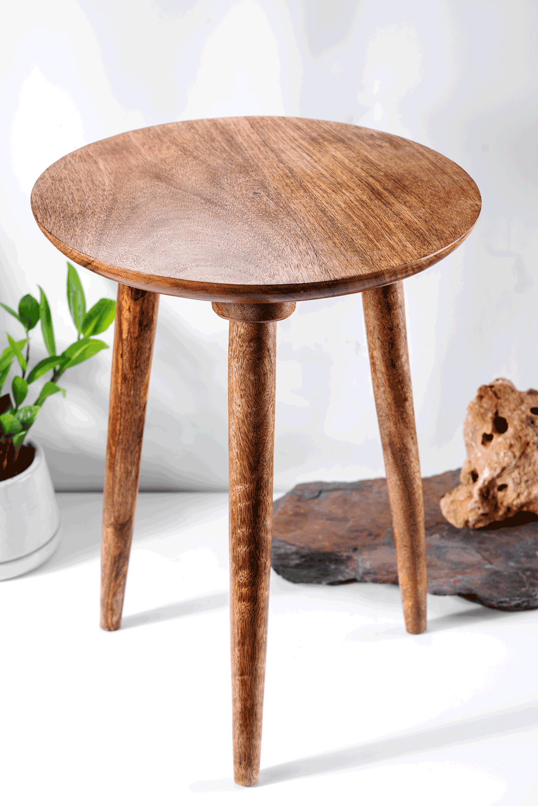 Saral Uttmansh - 3 legged wooden stool