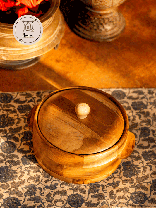 Kapish - Attractive wooden chapati box