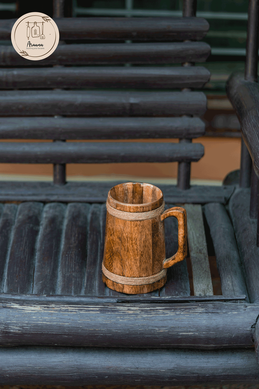 Bulbul - Wooden beer mug